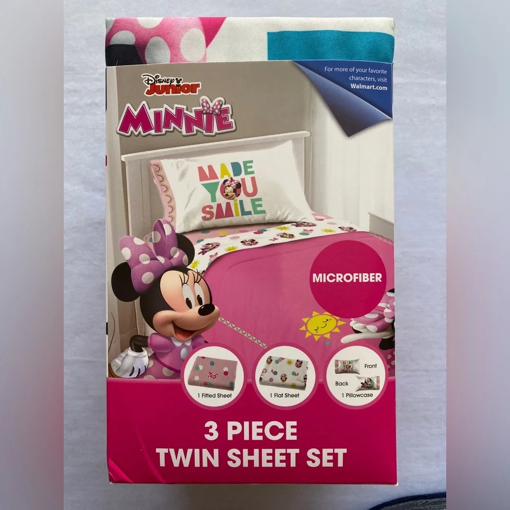 MINNIE‎ 3 Piece Twin Microfiber Sheet Set